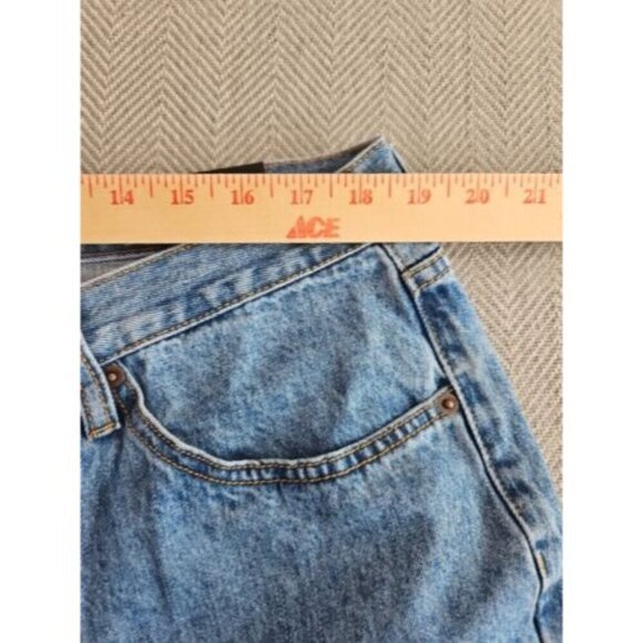 Fashion Nova Curve Crossover Straight Leg Jean Medium Wash SZ 14 Botton Fly NWT - Picture 16 of 16